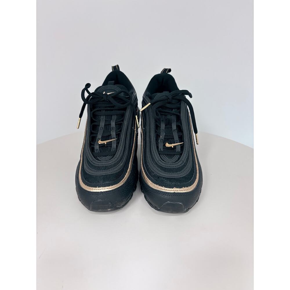 Nike Air Max 97 CM Black Metallic Gold Sneakers - Picture 2 of 7